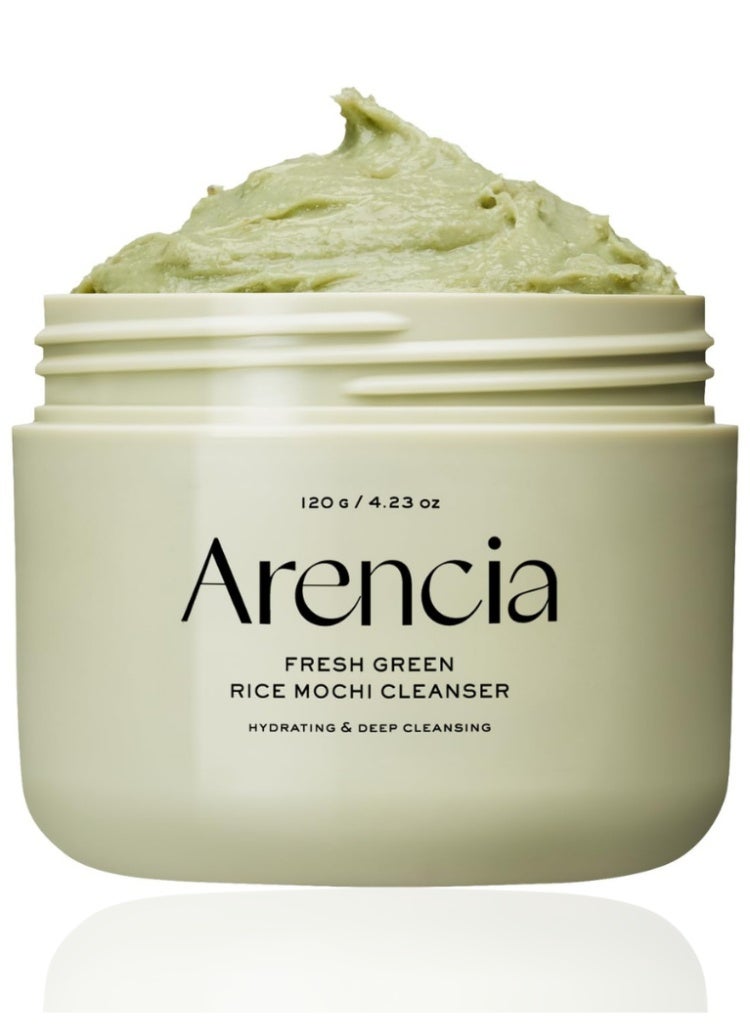 أرينسيا حل انسداد المسام وبهتان البشرة – منظف ARENCIA Fresh Green Rice Mochi لتنقية عميقة وتفتيح وتقشير لطيف - Image 1